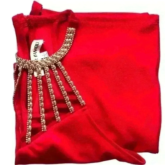 Red/Gold Fancy Hourglass Dress ๐๐ - Picture 2 of 3